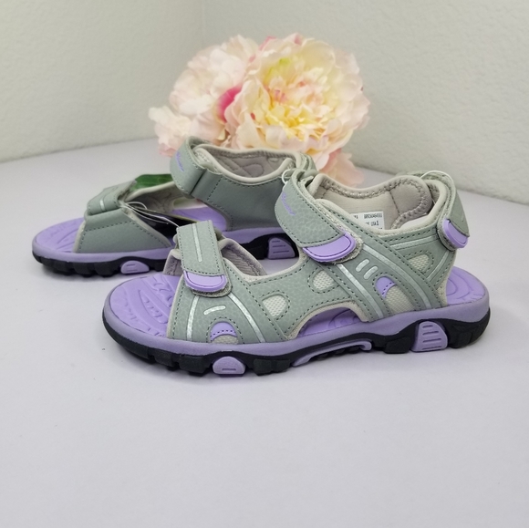 KELSEY PINK//GREY ASSORTED SIZES NEW EDDIE BAUER GIRL/' S RIVER SANDAL MODEL